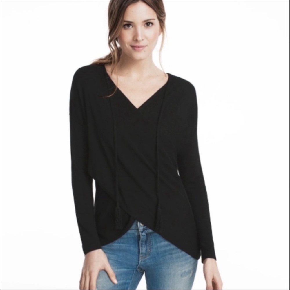 WHBM Cross-Front Sweater.